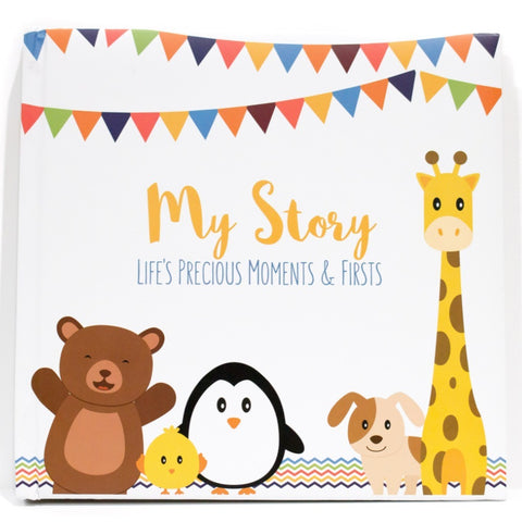 LovelySprouts Baby Memory Book, Little Animals