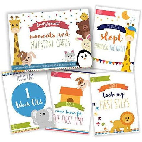 LovelySprouts Moments & Milestone Baby Cards