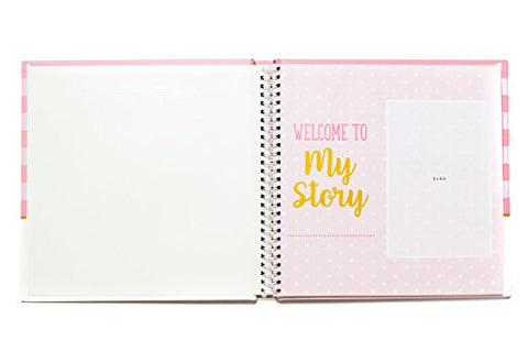 LovelySprouts Baby Memory Book, Pink