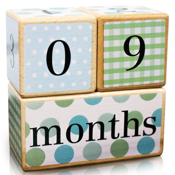 LovelySprouts Milestone Baby Age Blocks